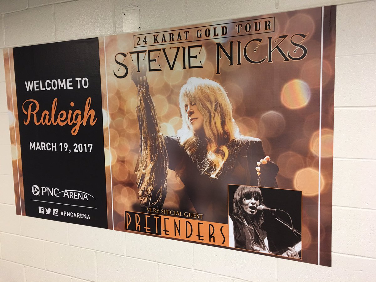 Stevie Nicks, 24 Karat Gold Tour, Raleigh NC, PNC Arena, March 19 2017