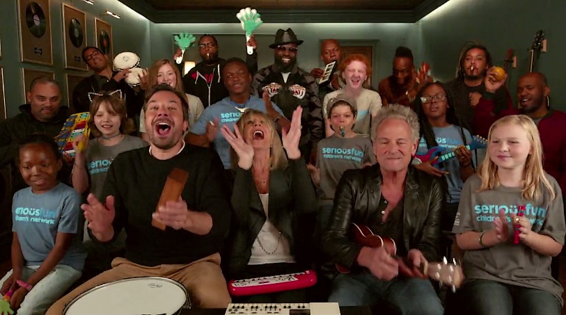 Tonight Show, Jimmy Fallon, Lindsey Buckingham, Christine McVie