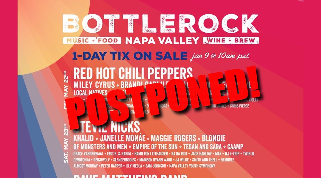 BottleRock Napa Valley Festival rescheduled for October